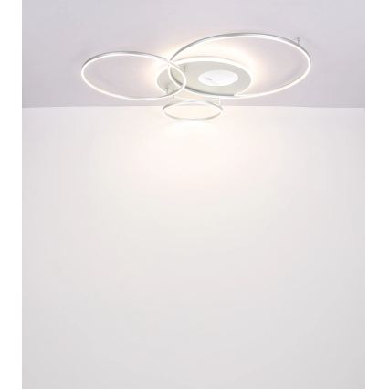 Globo - Plafoniera LED dimmerabile LED/70W/230V 2700-6500K Wi-Fi Tuya cromo opaco + telecomando