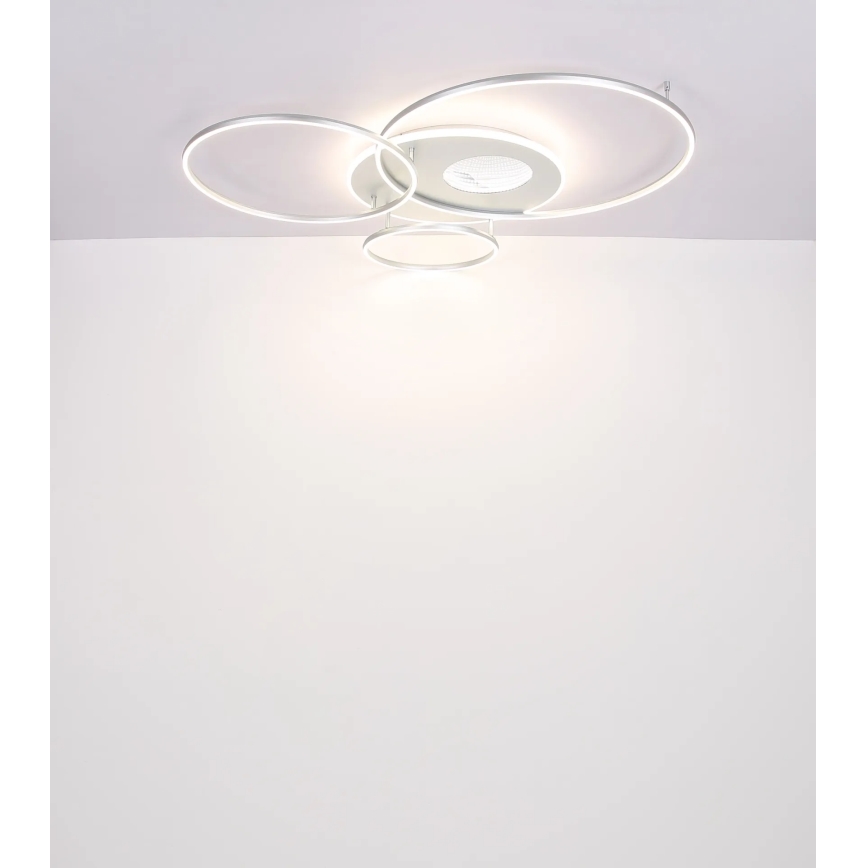 Globo - Plafoniera LED dimmerabile LED/70W/230V 2700-6500K Wi-Fi Tuya cromo opaco + telecomando