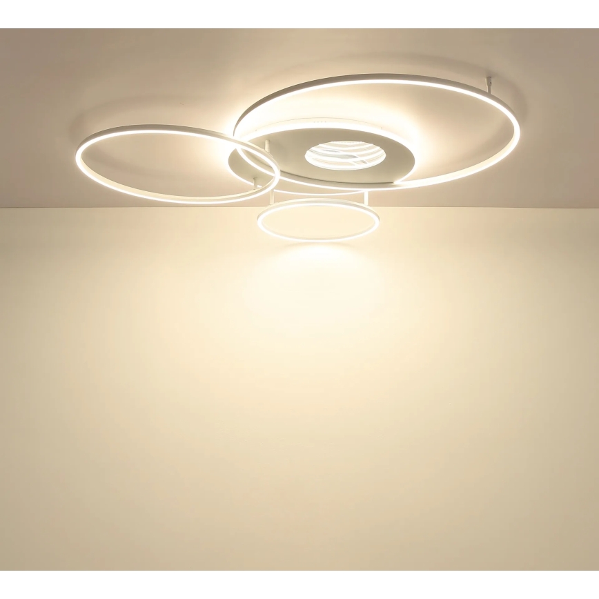 Globo - Plafoniera LED dimmerabile LED/70W/230V 2700-6500K 105x26,5 cm bianco + telecomando