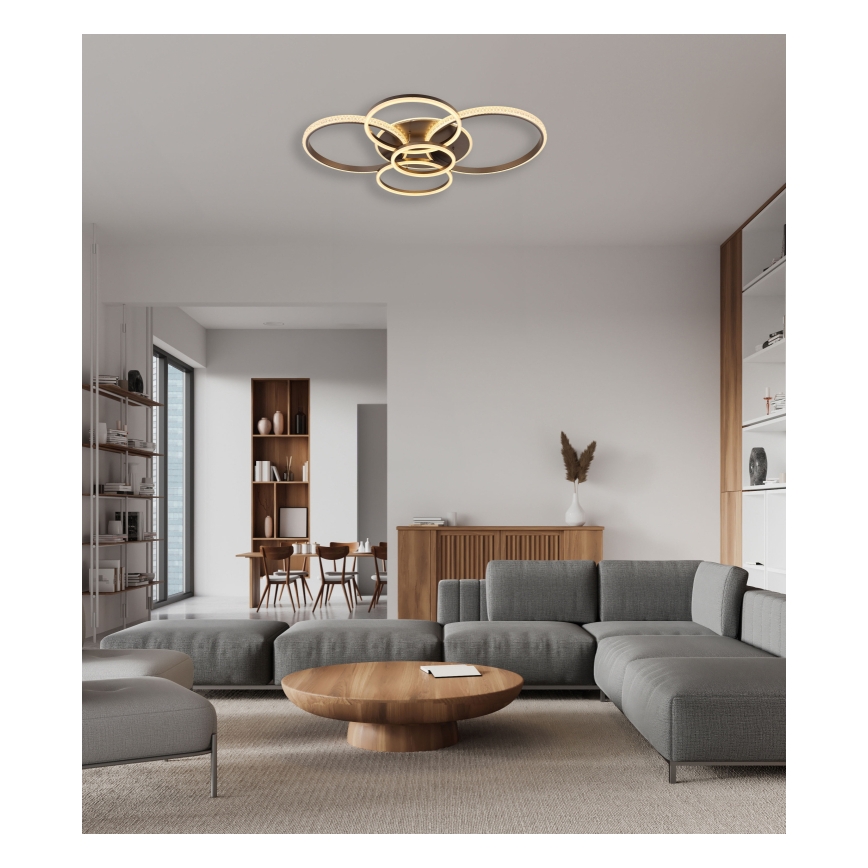 Globo - Plafoniera LED LED/70W/230V 3000K 88x110 cm antracite