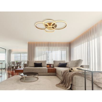 Globo - Plafoniera LED LED/70W/230V 3000K 88x110 cm beige