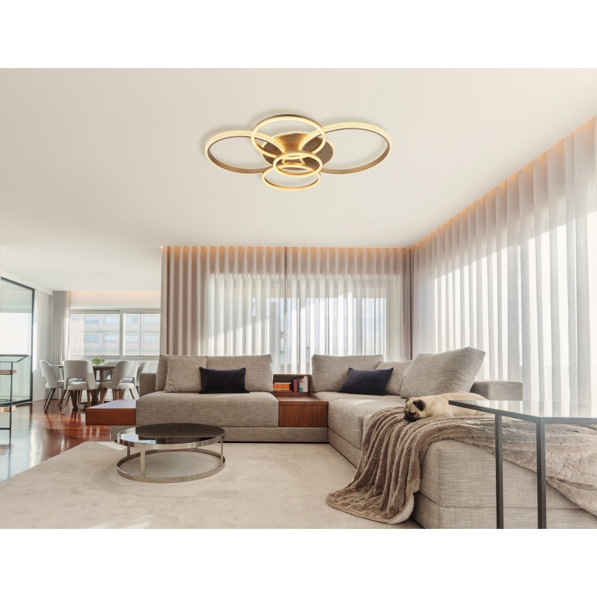 Globo - Plafoniera LED LED/70W/230V 3000K 88x110 cm beige