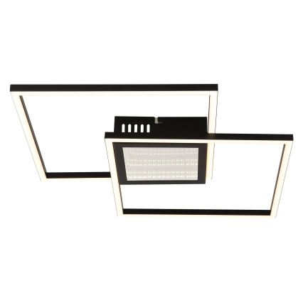 Globo - Plafoniera LED dimmerabile LED/32W/230V 2700-6500K 42,6x42,6 cm nero + telecomando