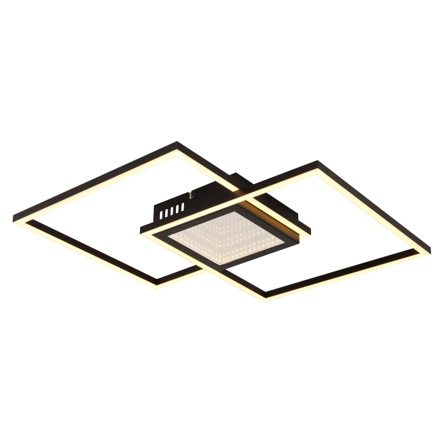 Globo - Plafoniera LED dimmerabile LED/32W/230V 2700-6500K 42,6x42,6 cm nero + telecomando