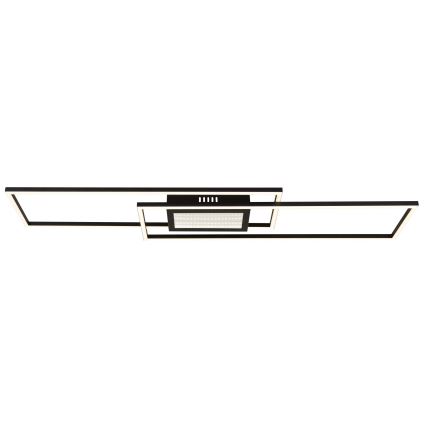 Globo - Plafoniera LED dimmerabile LED/42W/230V 2700-6500K 19,6x96 cm nera + telecomando