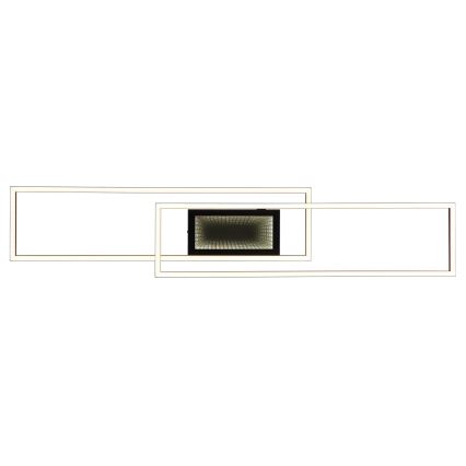 Globo - Plafoniera LED dimmerabile LED/42W/230V 2700-6500K 19,6x96 cm nera + telecomando