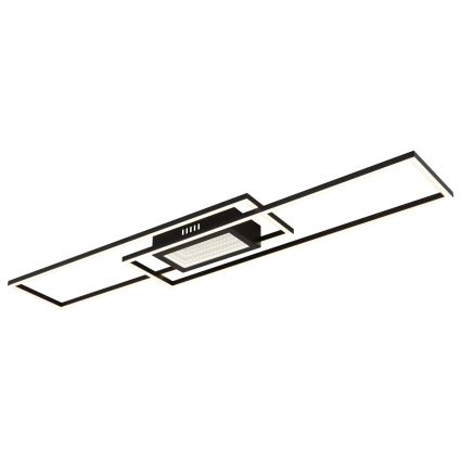 Globo - Plafoniera LED dimmerabile LED/42W/230V 2700-6500K 19,6x96 cm nera + telecomando