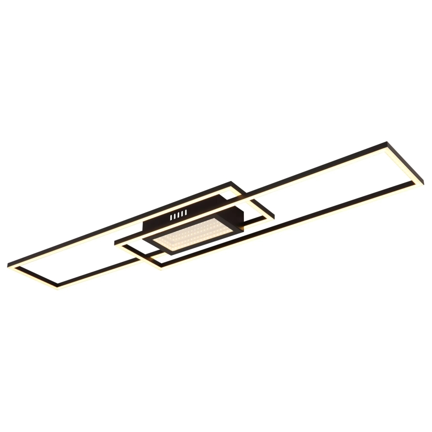 Globo - Plafoniera LED dimmerabile LED/42W/230V 2700-6500K 19,6x96 cm nera + telecomando