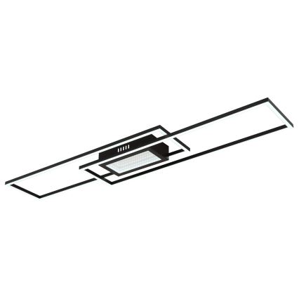 Globo - Plafoniera LED dimmerabile LED/42W/230V 2700-6500K 19,6x96 cm nera + telecomando