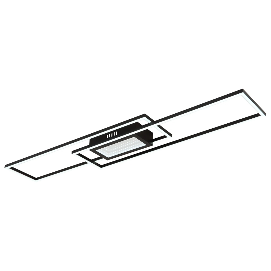 Globo - Plafoniera LED dimmerabile LED/42W/230V 2700-6500K 19,6x96 cm nera + telecomando