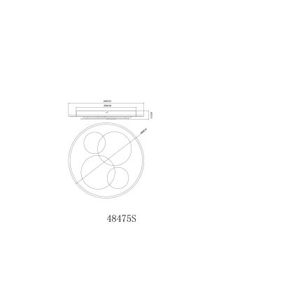 Globo - Plafoniera LED/40W/230V 3000K Ø 49 cm