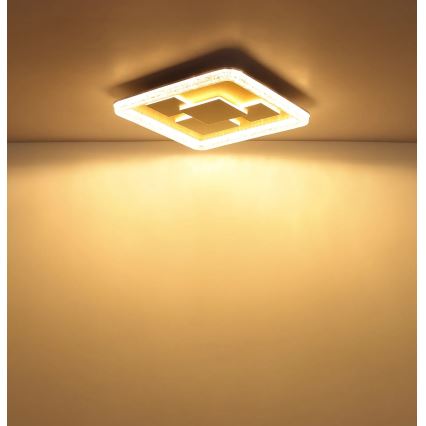Globo - Plafoniera LED/40W/230V 3000K 48,8x48,8 cm dorata