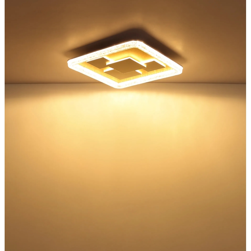 Globo - Plafoniera LED/40W/230V 3000K 48,8x48,8 cm dorata