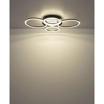 Globo - Plafoniera LED/40W/230V 4000K 72x52 cm nera
