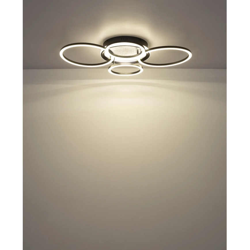 Globo - Plafoniera LED/40W/230V 4000K 72x52 cm nera