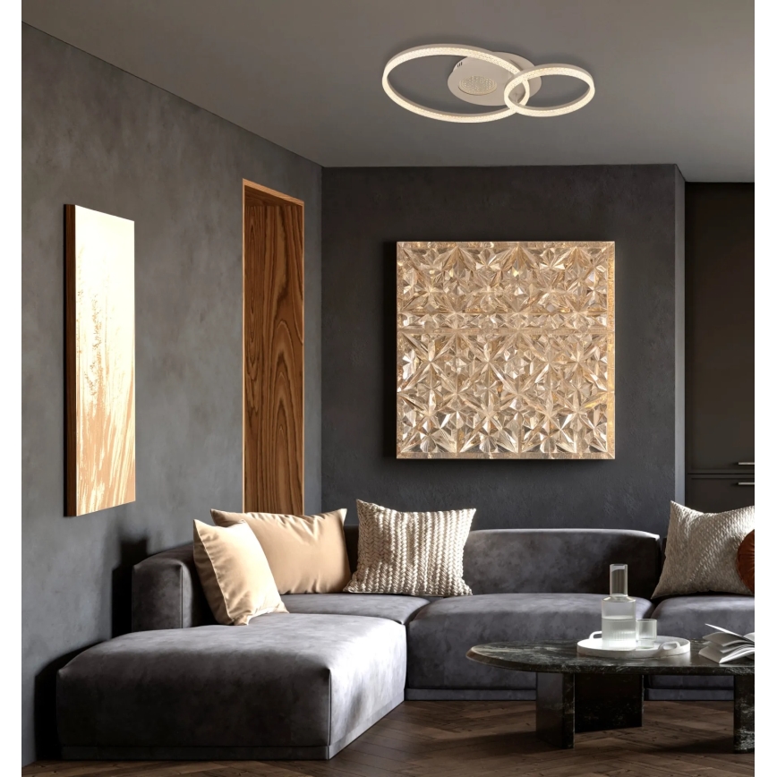 Globo - Plafoniera LED/30W/230V 3000K 70x50 cm beige