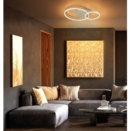 Globo - Plafoniera LED/30W/230V 3000K 70x50 cm beige