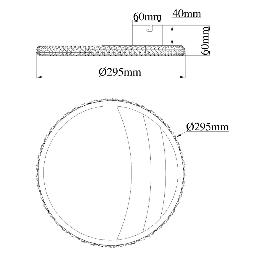 Globo - Plafoniera LED/12W/230V 3000/4000/6000K Ø 29,5 cm dorata