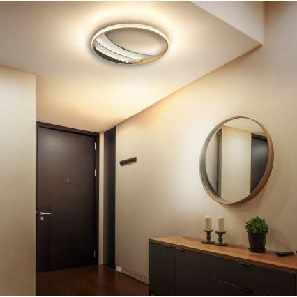 Globo - Lampada da soffitto LED, 24W, 230V, 3000/4000/6000K, Ø 41 cm, dorata