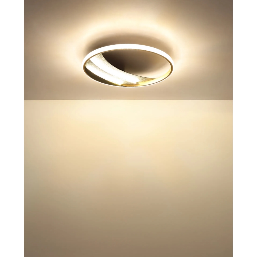Globo - Lampada da soffitto LED, 24W, 230V, 3000/4000/6000K, Ø 41 cm, dorata