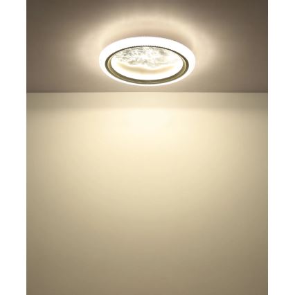 Globo - Plafoniera LED/28W/230V 3000/4200/6000K diam. 39,5 cm argento