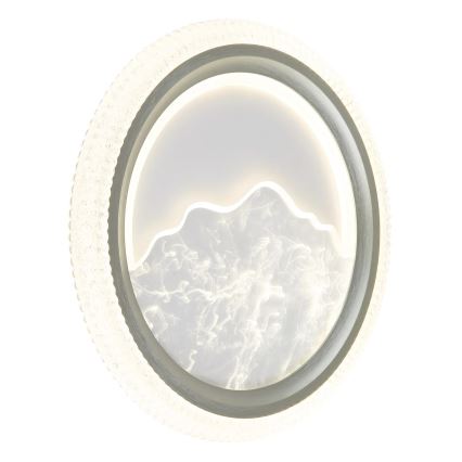 Globo - Plafoniera LED/28W/230V 3000/4200/6000K diam. 39,5 cm argento