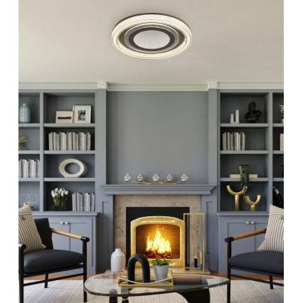 Globo - Plafoniera LED dimmerabile LED/48W/230V 2700-6000K diametro 48 cm antracite + telecomando