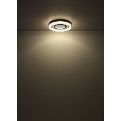 Globo - Plafoniera LED dimmerabile LED/48W/230V 2700-6000K diametro 48 cm antracite + telecomando