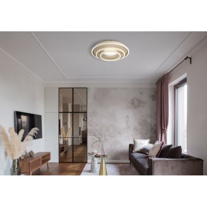 Globo - plafoniera LED/40W/230V 3000/4000/6000K Ø 51 cm beige