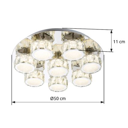Globo - Plafoniera LED dimmerabile LED/64W/230V 4000K diametro 50 cm