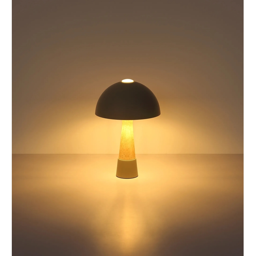 Globo - Lampada da tavolo 1xE27ILLU/40W/230V grigia