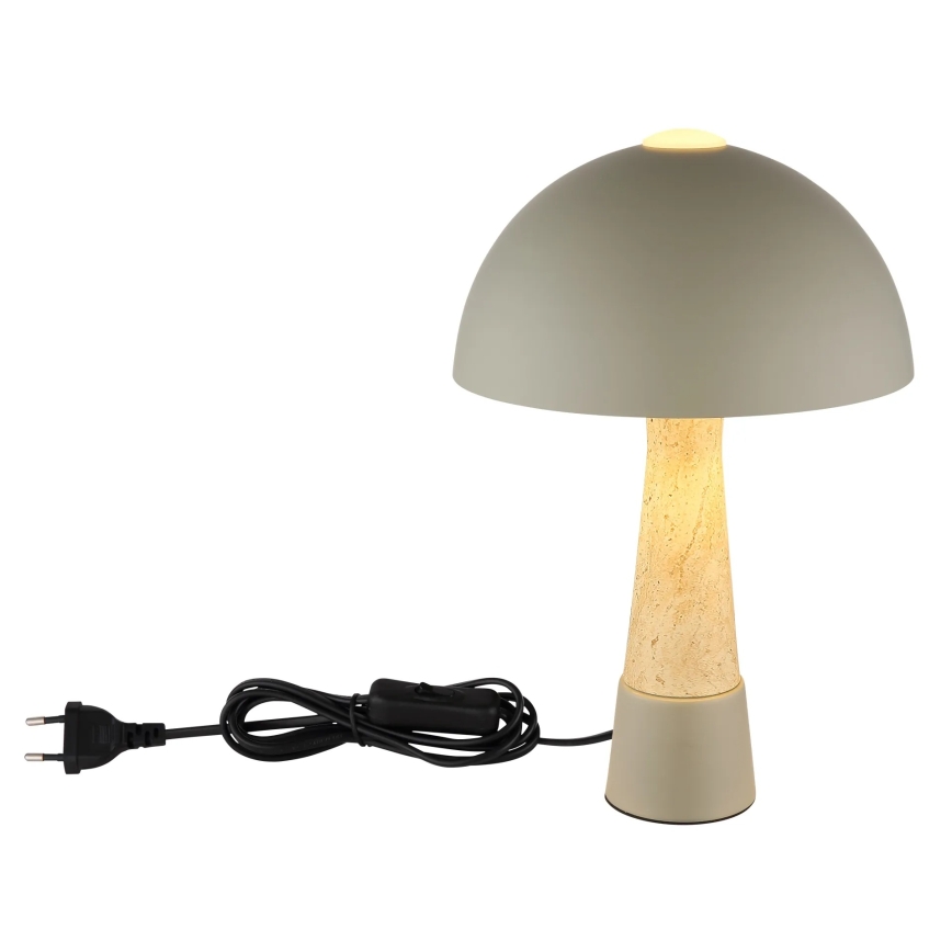 Globo - Lampada da tavolo 1xE27ILLU/40W/230V grigia