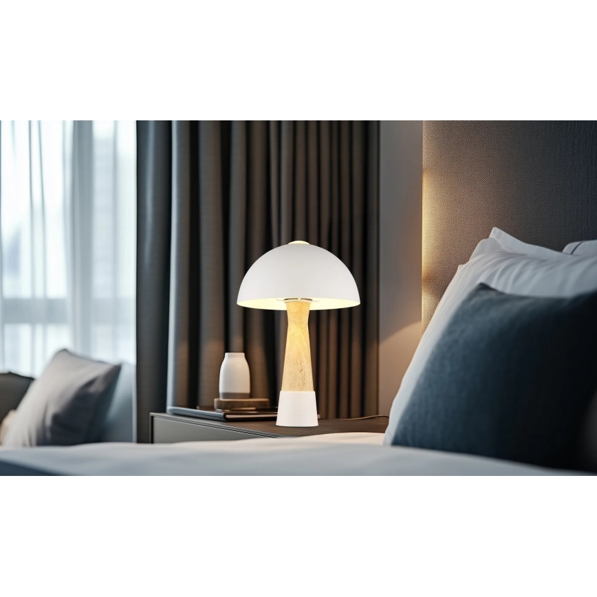 Globo - Lampada da tavolo 1xE27ILLU/40W/230V crema