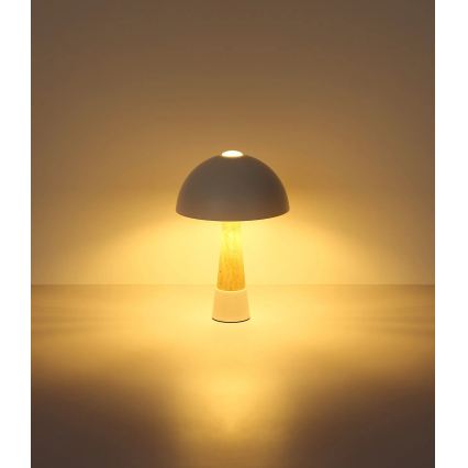 Globo - Lampada da tavolo 1xE27ILLU/40W/230V crema