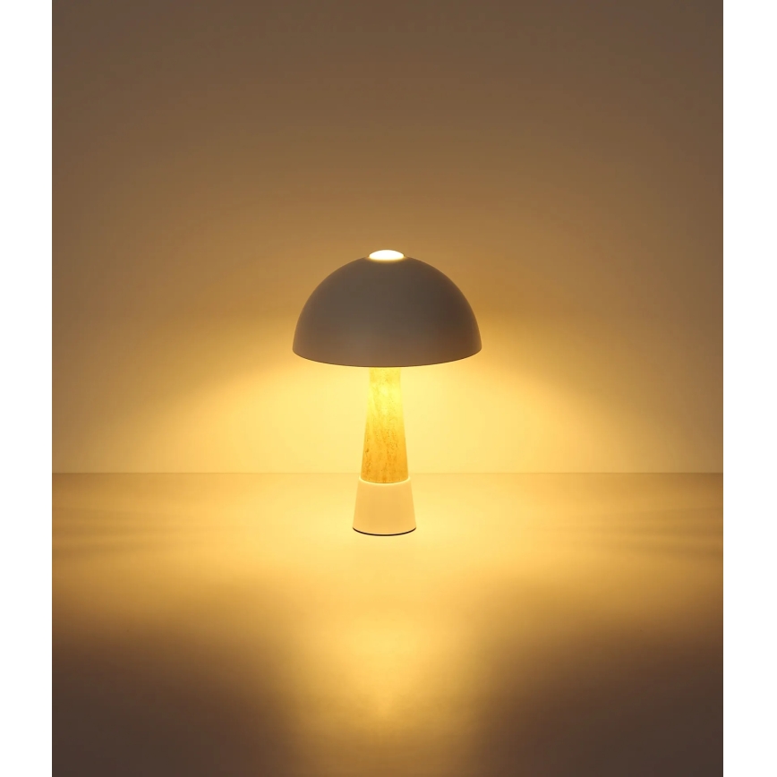 Globo - Lampada da tavolo 1xE27ILLU/40W/230V crema