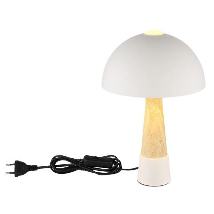 Globo - Lampada da tavolo 1xE27ILLU/40W/230V crema