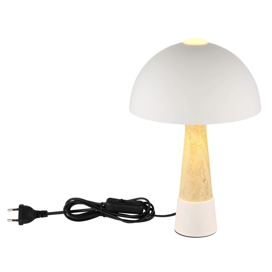 Globo - Lampada da tavolo 1xE27ILLU/40W/230V crema