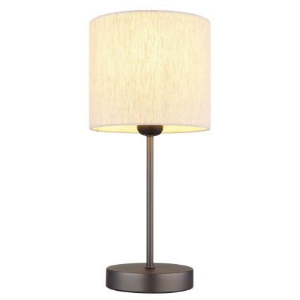 Globo - Lampada da tavolo 1xE27/25W/230V nero/beige