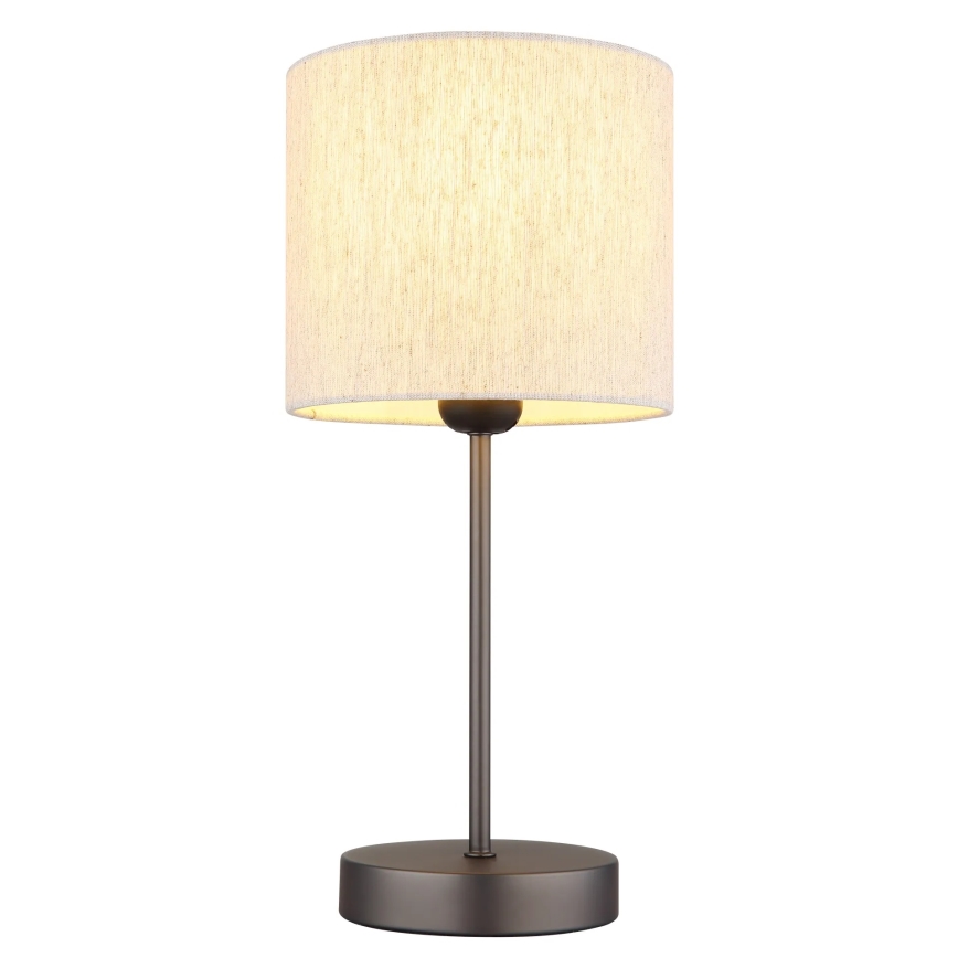 Globo - Lampada da tavolo 1xE27/25W/230V nero/beige