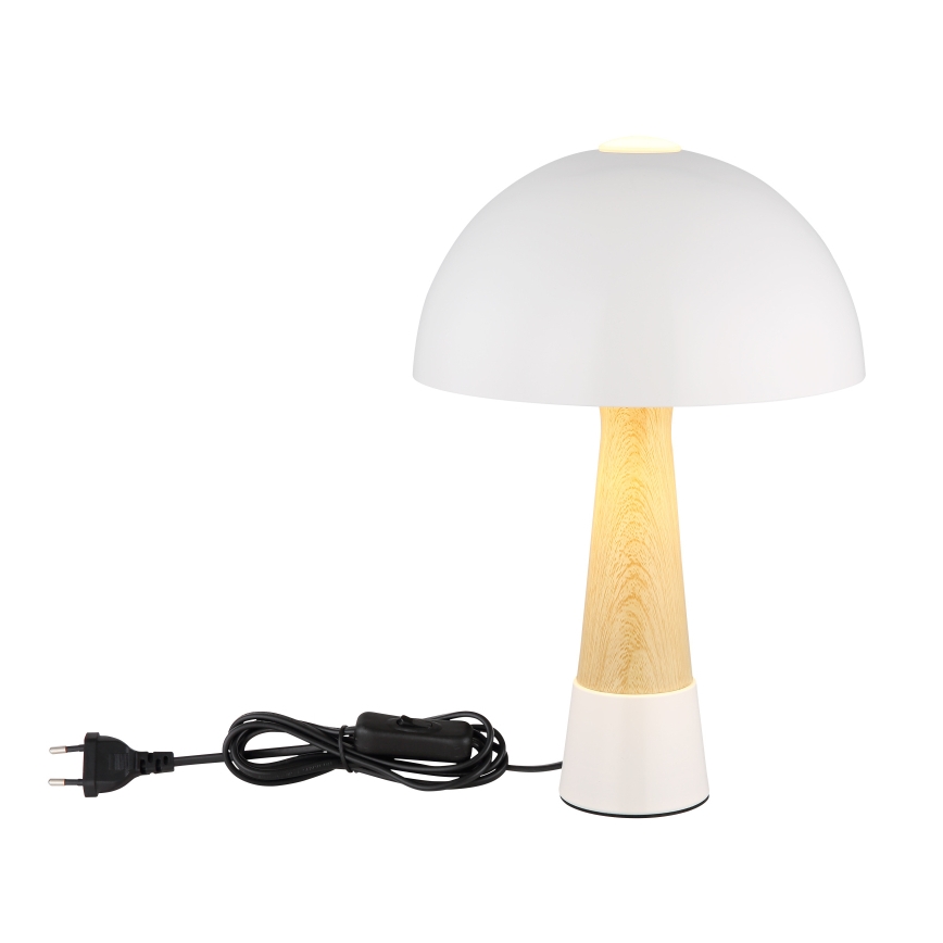 Globo - Lampada da tavolo 1xE27ILLU/40W/230V bianca