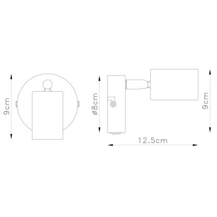 Globo - Luce Spot da parete 1xE27/60W/230V