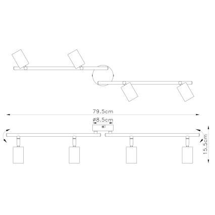 Globo - Luce Spot 4xE27/60W/230V