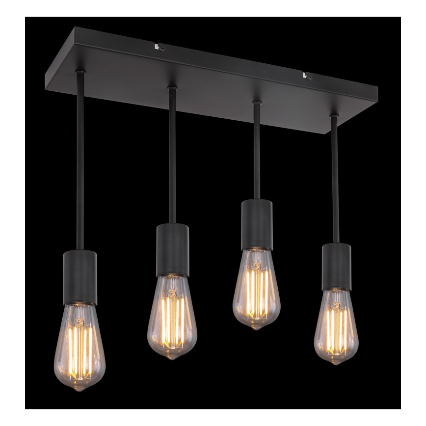 Globo - Lampadario a sospensione con filo 4xE27/60W/230V