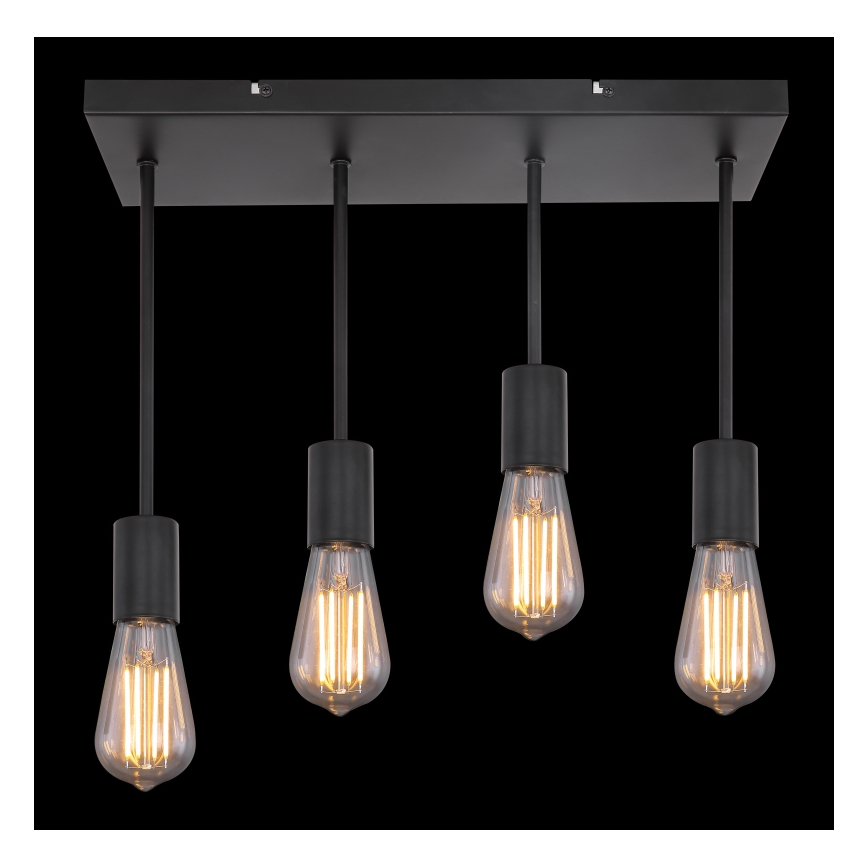 Globo - Lampadario a sospensione con filo 4xE27/60W/230V