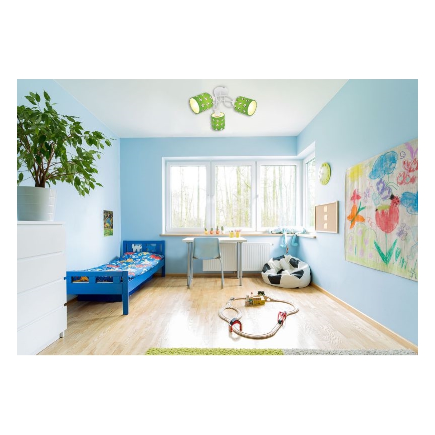 Globo 54009-3 - Lampadario a plafone per bambini LEMMI 3xE14/15W/230V