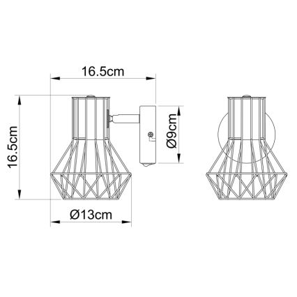 Globo - Luce Spot da parete 1xE27/40W/230V