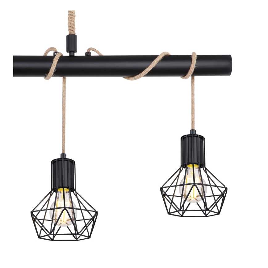 Globo - Lampadario a sospensione con filo 4xE27/60W/230V