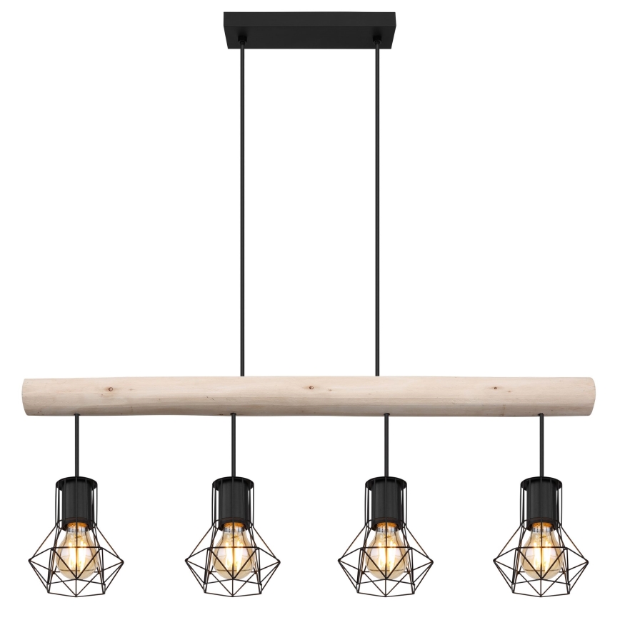 Globo - Lampadario a sospensione con filo 4xE27/40W/230V