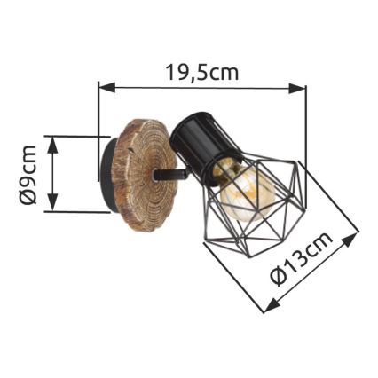 Globo - Faretto da parete 1xE27/60W/230V