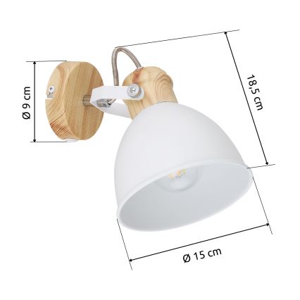 Globo - Luce Spot da parete 1xE27/40W/230V